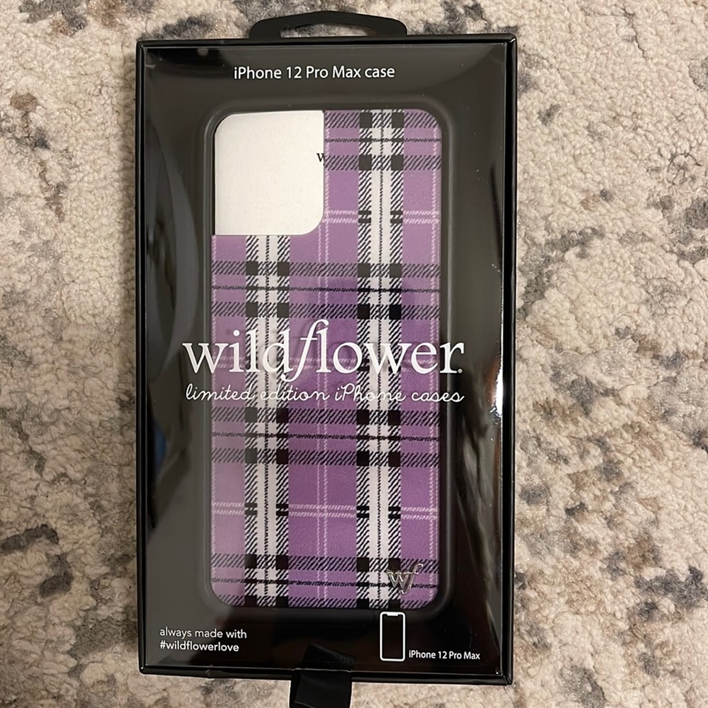 Wildflower Case Purple Plaid